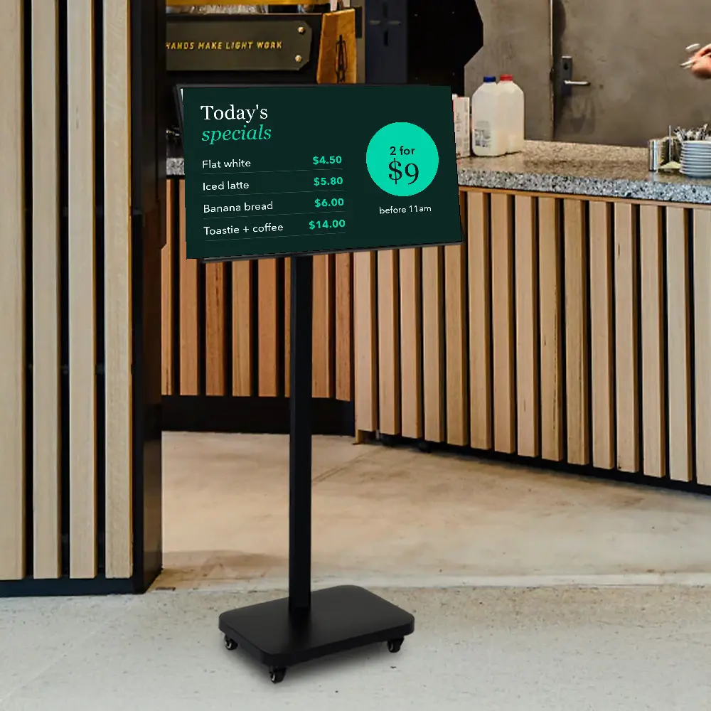 Digital menu boards: why cafés are ditching the chalkboard