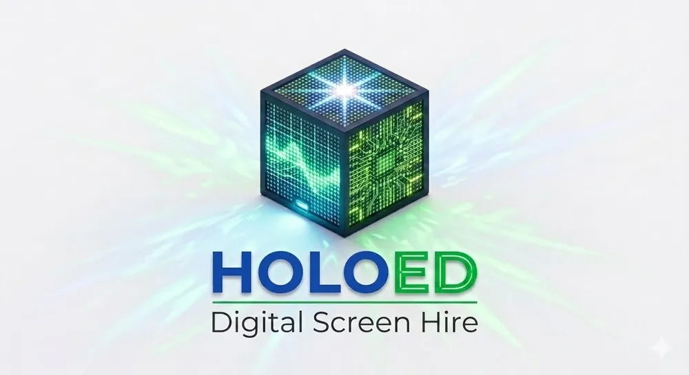 HoloEd Digital Screen Hire logo